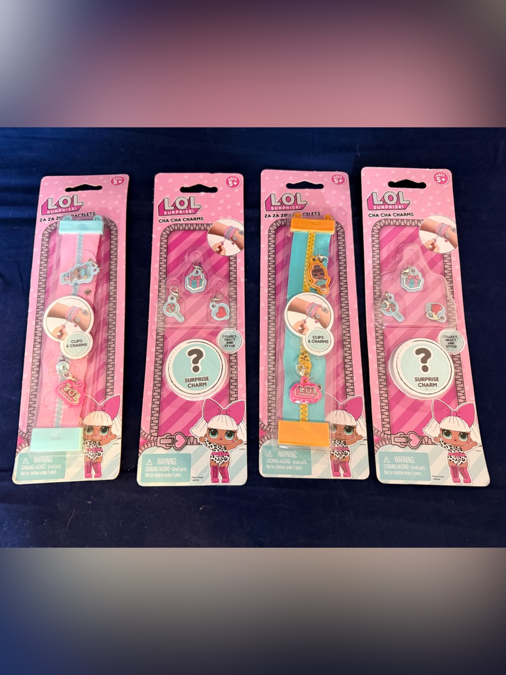 L.O.L. Surprise! Charm Bracelet Pack - Pink, Aqua & Yellow Accents